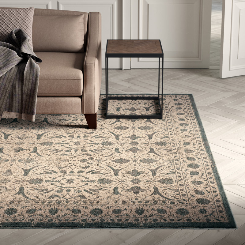 Greyleigh™ Cathy Wool Cream/Sage Area Rug & Reviews Wayfair